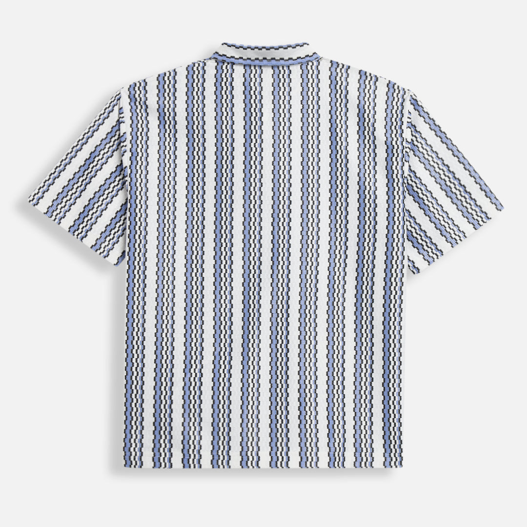 Cuban Stripe Shirt - Sky blue