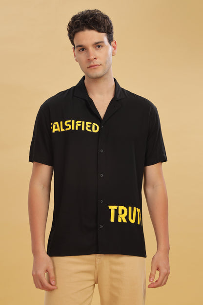 Falsified truth shirt - Black