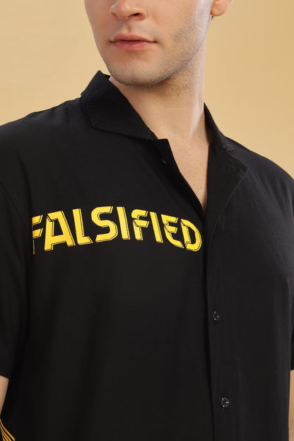 Falsified truth shirt - Black