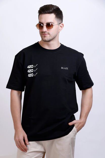 Street Wear Fashion, Unisex t-shirt, blaze clothing, Oversized size tees, Online shopping, carbon black t-shirts, unisex black t shirts